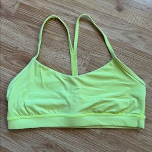 lululemon athletica Neon Yellow Sports Bra